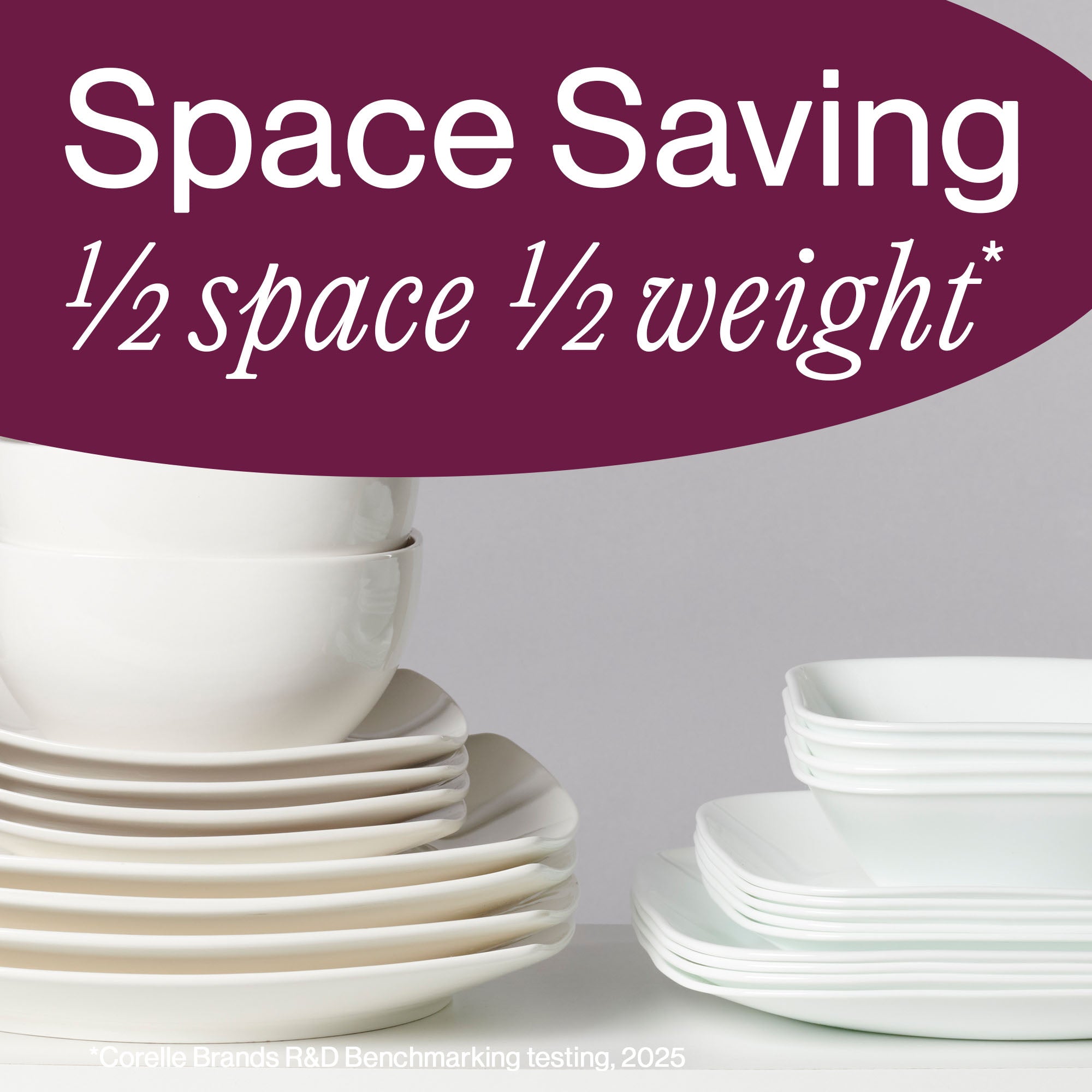 Corelle® Square Simple Sketch 18-piece Dinnerware Set. Service for 6 - Image 6
