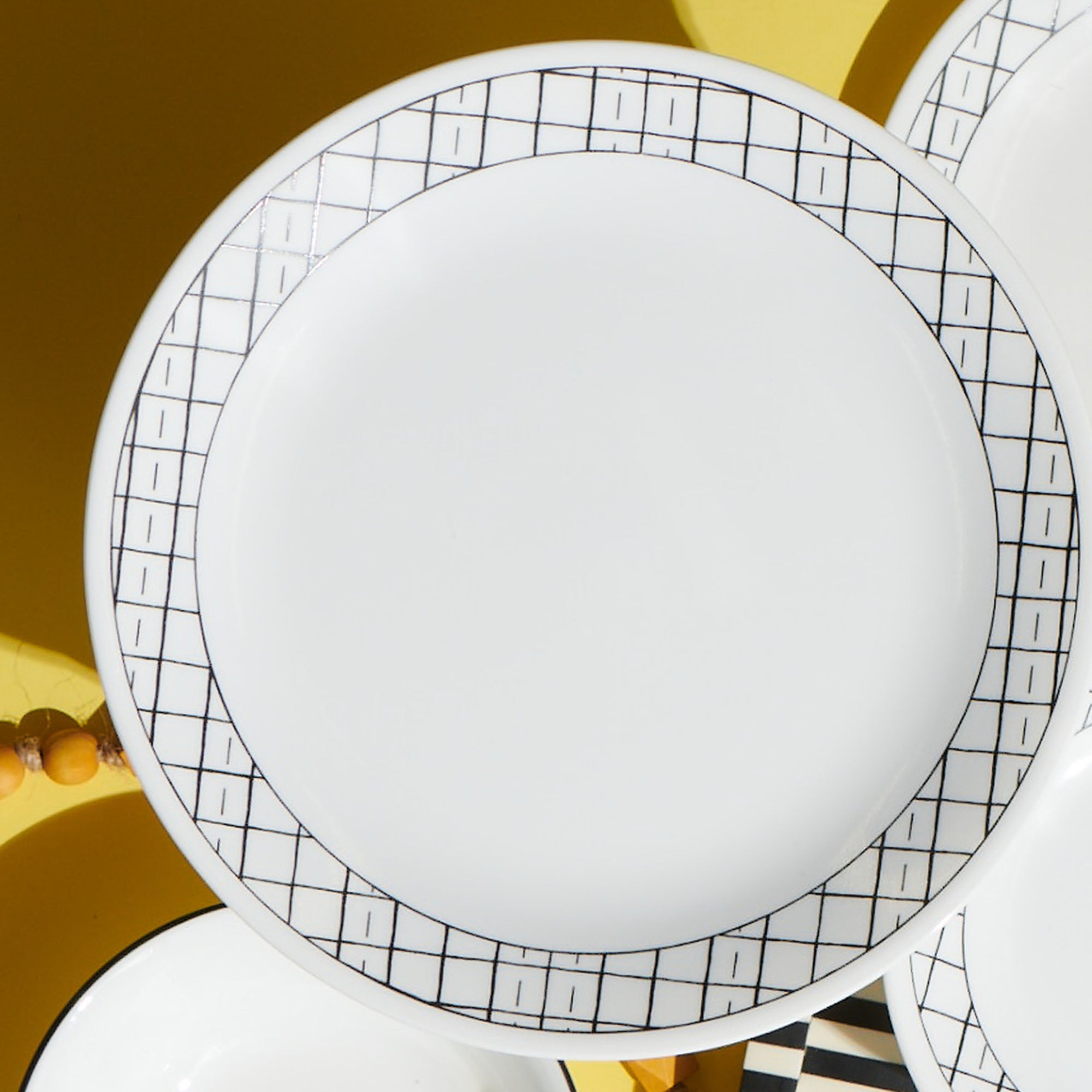 Corelle® Delicate Grid 8.5 Lunch Plate. 6-pack - Image 7
