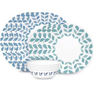 Corelle® Global Collection Northern Pines 12-piece Dinnerware Set. Service for 4