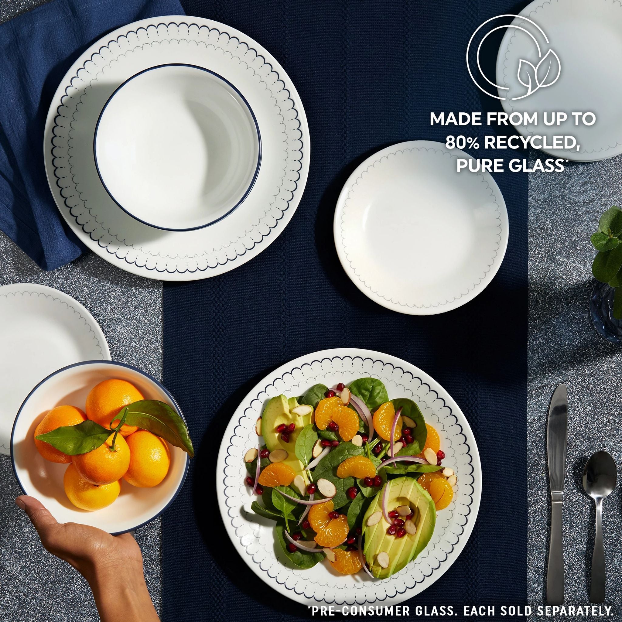 Corelle® Caspian Lace 6.75 Appetizer Plate - Image 5