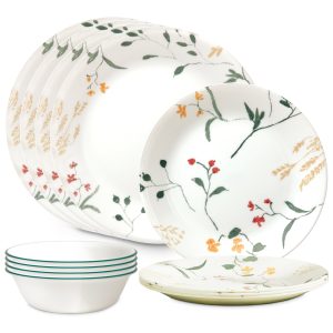 Corelle® Wildflower Scatter 12-piece Dinnerware Set. Service for 4
