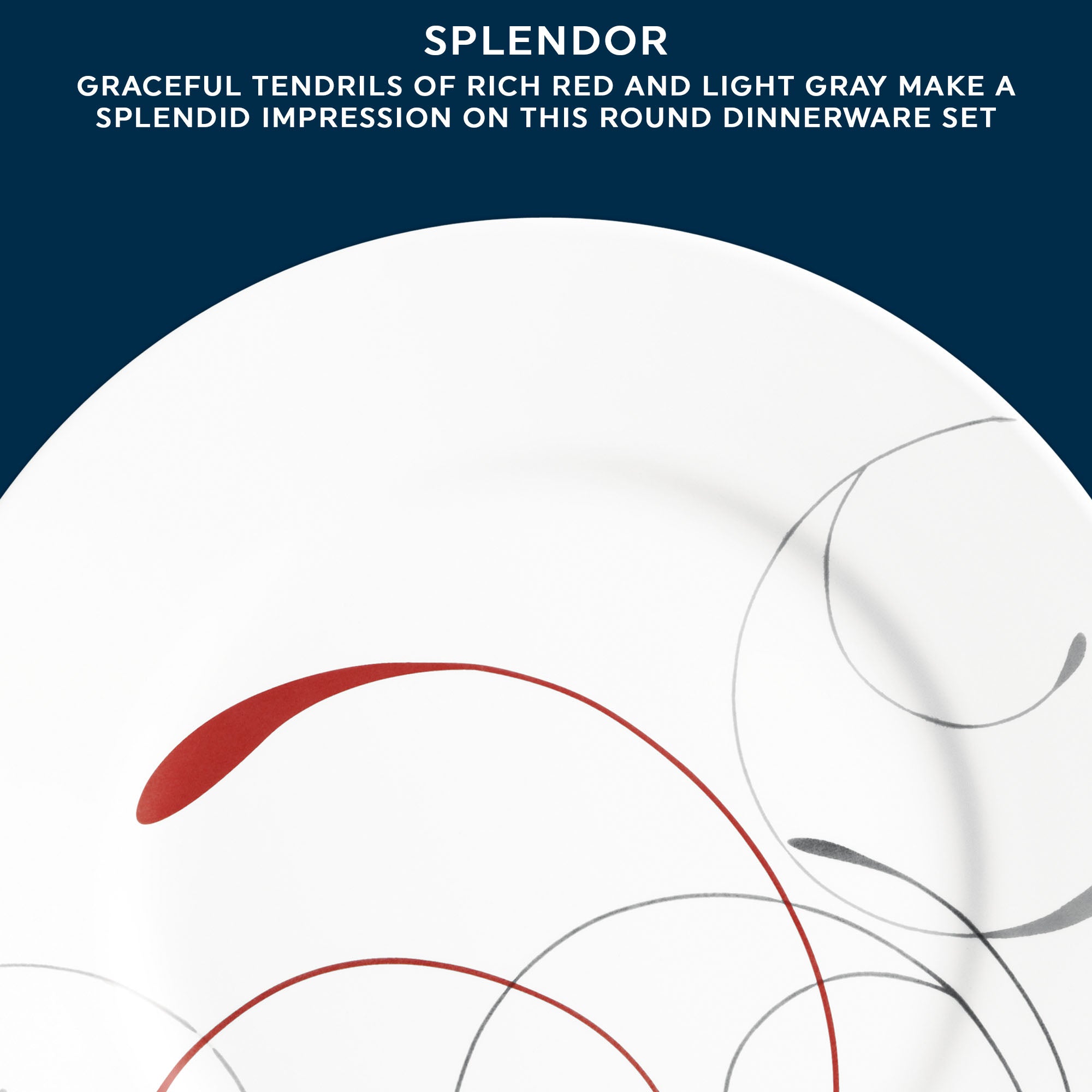 Corelle® Round Splendor 8.5 Salad Plate. 6-pack - Image 2