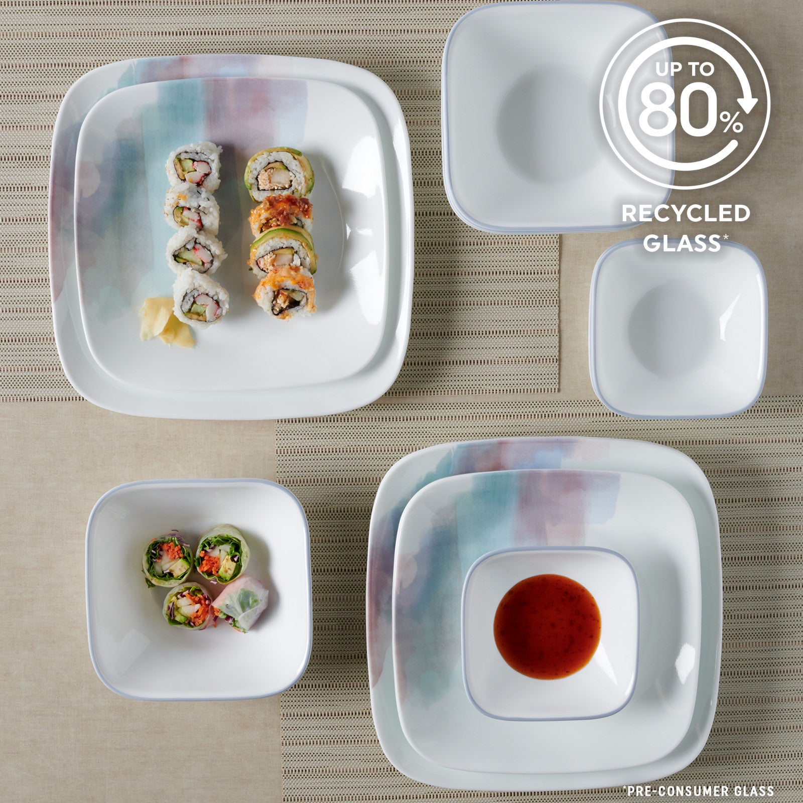 Corelle® Aquarello 16-piece Dinnerware Set. Service for 4 - Image 6