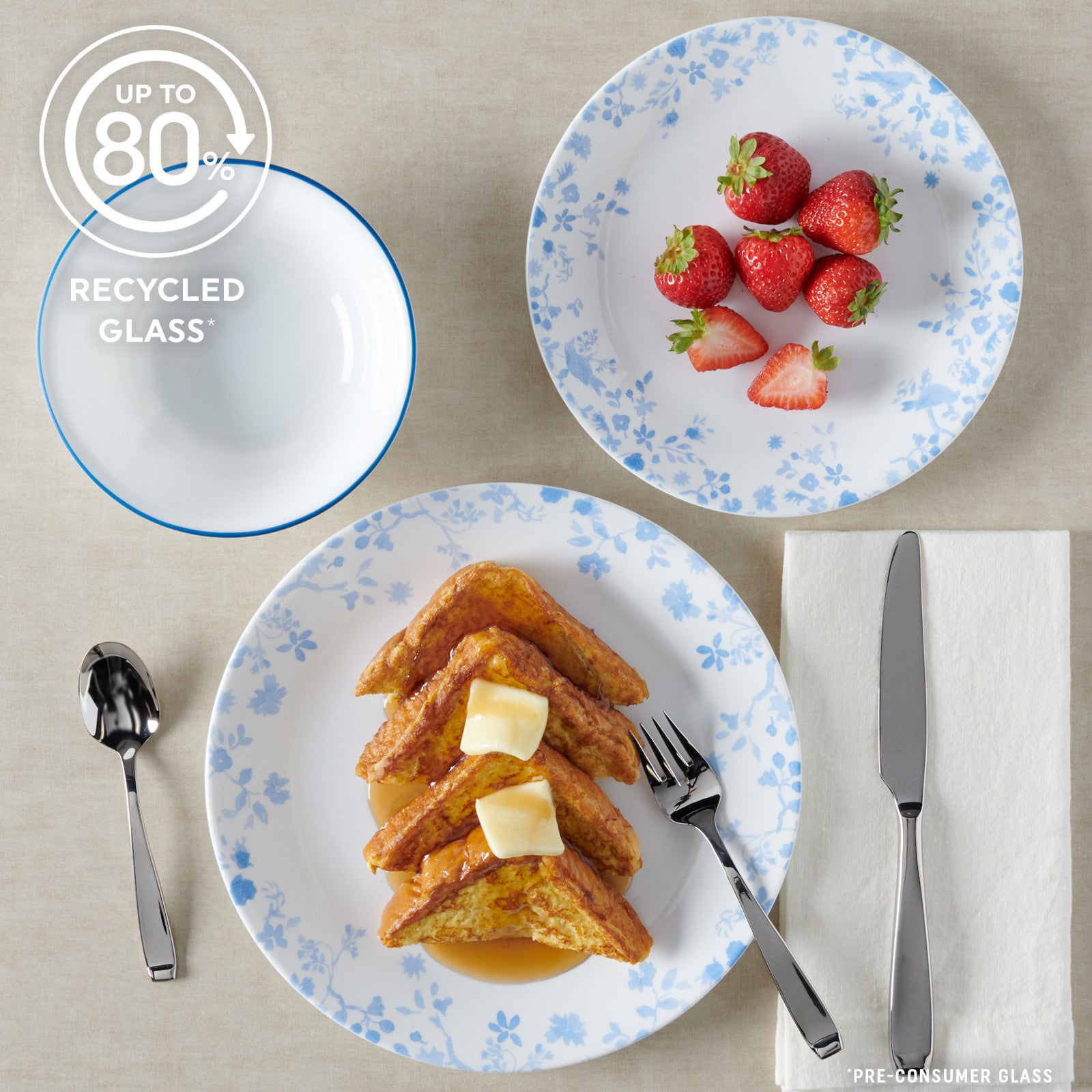 Corelle® Garden Song 12-piece Dinnerware Set. Service for 4 - Image 6