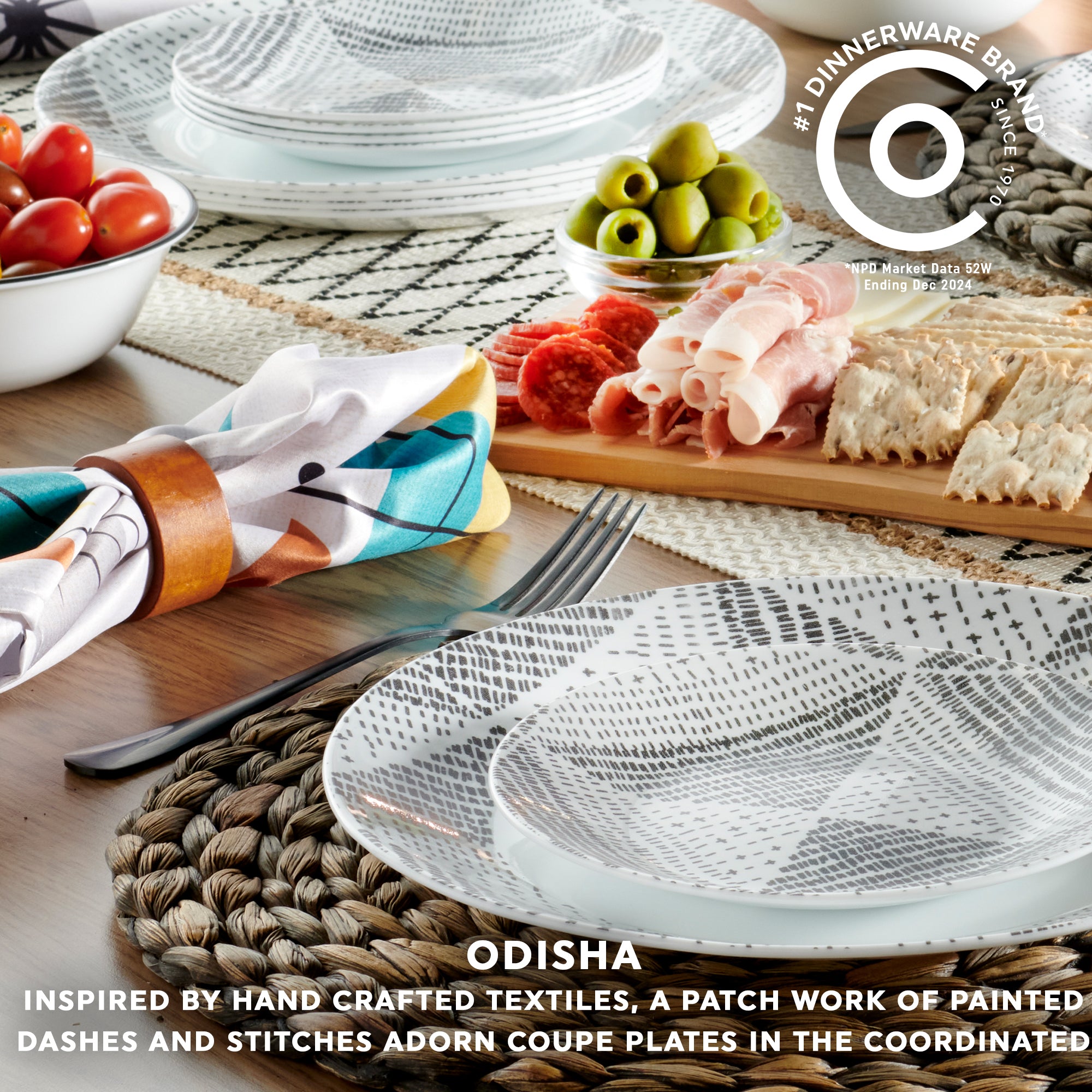 Corelle® Odisha 18-piece Dinnerware Set. Service for 6 - Image 3