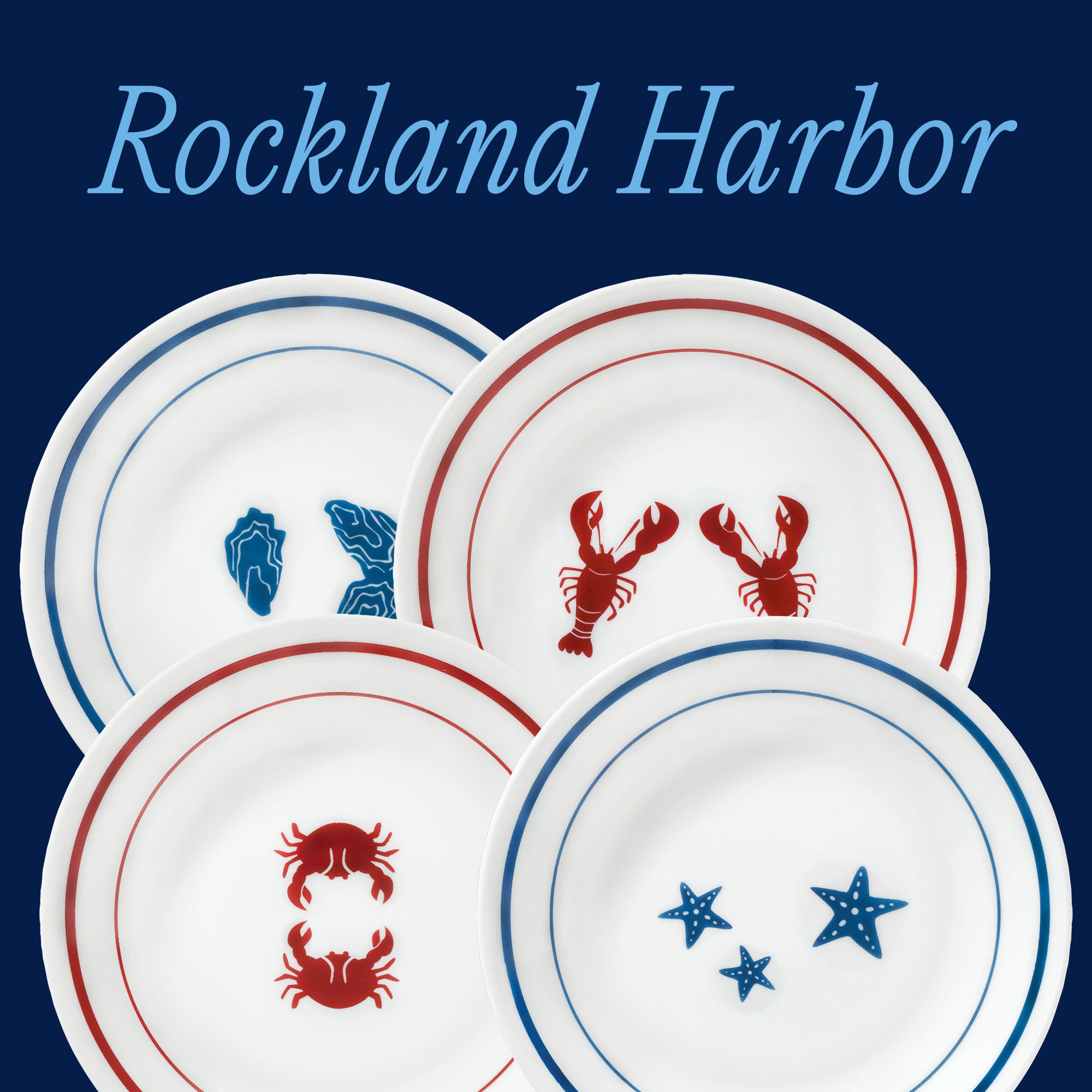 Corelle® Rockland Harbor 6.75 Appetizer Plate. 8-pack - Image 2