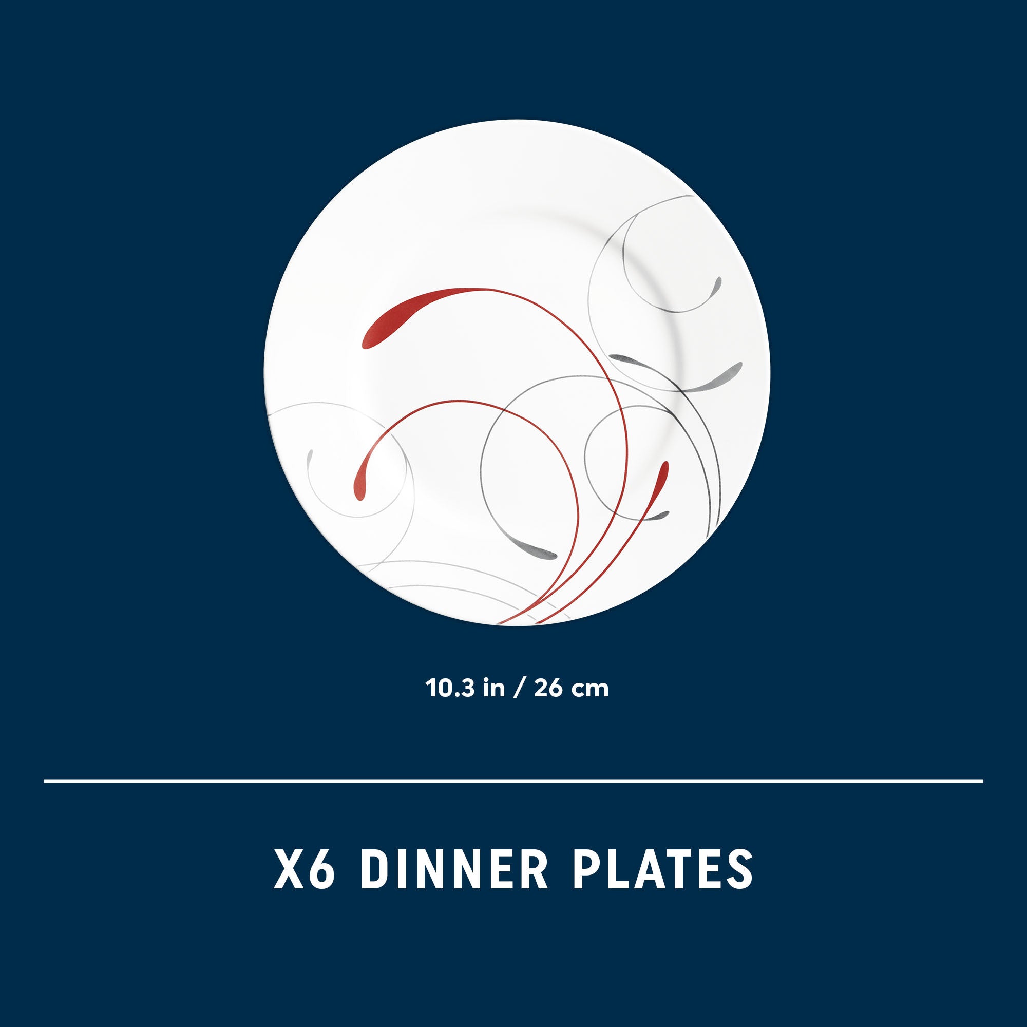 Corelle® Round Splendor 10.5 Dinner Plate. 6-pack - Image 3