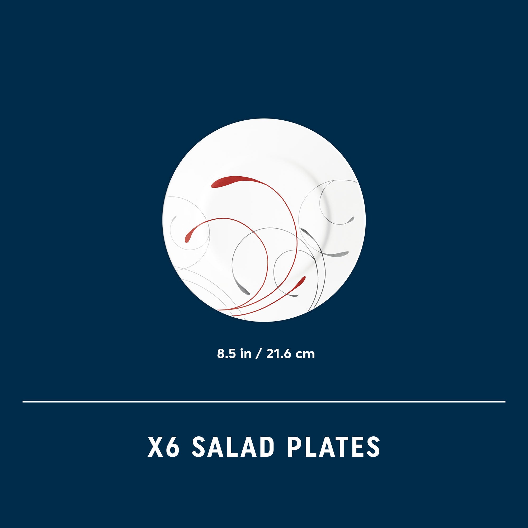 Corelle® Round Splendor 8.5 Salad Plate. 6-pack - Image 4
